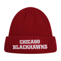 NHL CHICAGO BLACKHAWKS CLASSIC CORE UNISEX BEANIE (RED)