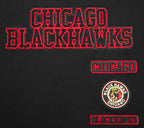 NHL CHICAGO BLACKHAWKS RETRO CLASSIC T-SHIRT À COUPE CARRÉE POUR FEMME (NOIR)