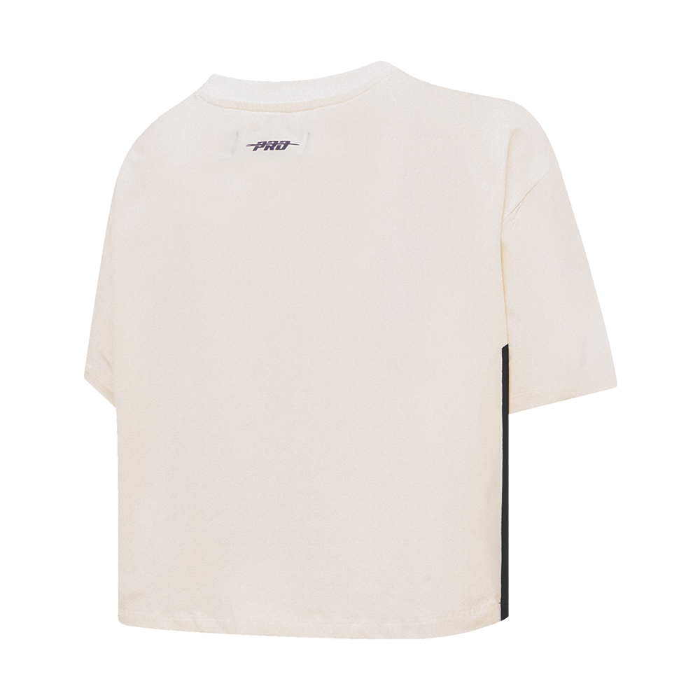 NHL CHICAGO BLACKHAWKS RETRO CLASSIC T-SHIRT À COUPE CARRÉE POUR FEMME (COQUILLE D'ŒUF)
