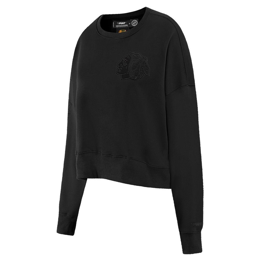 NHL CHICAGO BLACKHAWKS NEUTRAL WOMEN'S CREWNECK (BLACK)