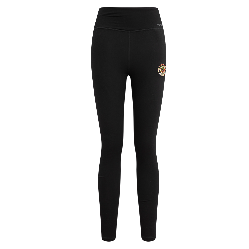 NHL CHICAGO BLACKHAWKS RETRO CLASSIC LEGGING EN JERSEY POUR FEMME (NOIR)
