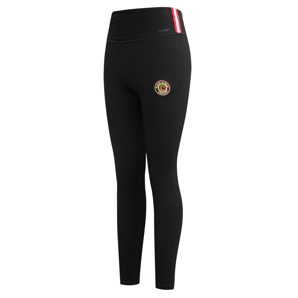 NHL CHICAGO BLACKHAWKS RETRO CLASSIC LEGGING EN JERSEY POUR FEMME (NOIR)