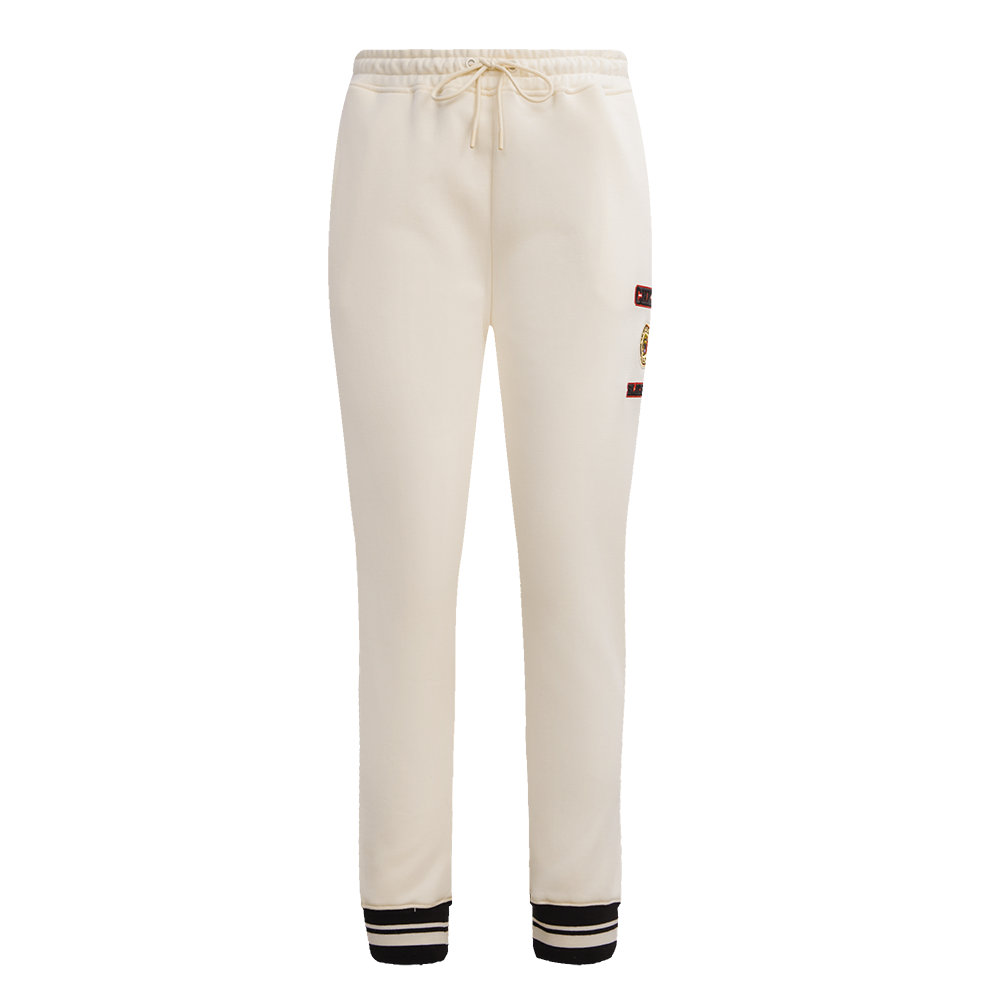 NHL CHICAGO BLACKHAWKS RETRO CLASSIC WOMEN'S RIB SWEATPANT (EGGSHELL/ BLACK)