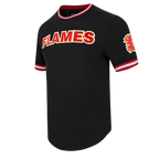 NHL CALGARY FLAMES CLASSIC CHENILLE MEN'S DK TEE (BLACK/RED)