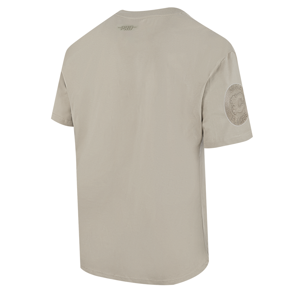 NHL CALGARY FLAMES NEUTRAL MEN'S  CJ DROP SHOULDER TEE (TAUPE)