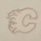 NHL CALGARY FLAMES NEUTRAL MEN'S  CJ DROP SHOULDER TEE (TAUPE)