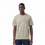 NHL CALGARY FLAMES NEUTRAL MEN'S  CJ DROP SHOULDER TEE (TAUPE)