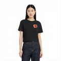 NHL CALGARY FLAMES CLASSIC WOMEN'S SJ BOXY TEE (BLACK)