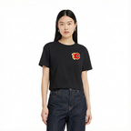 NHL CALGARY FLAMES CLASSIC WOMEN'S SJ BOXY TEE (BLACK)