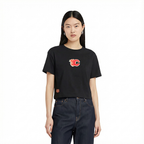 NHL CALGARY FLAMES WINGSPAN WOMEN'S SJ BOXY TEE (BLACK)