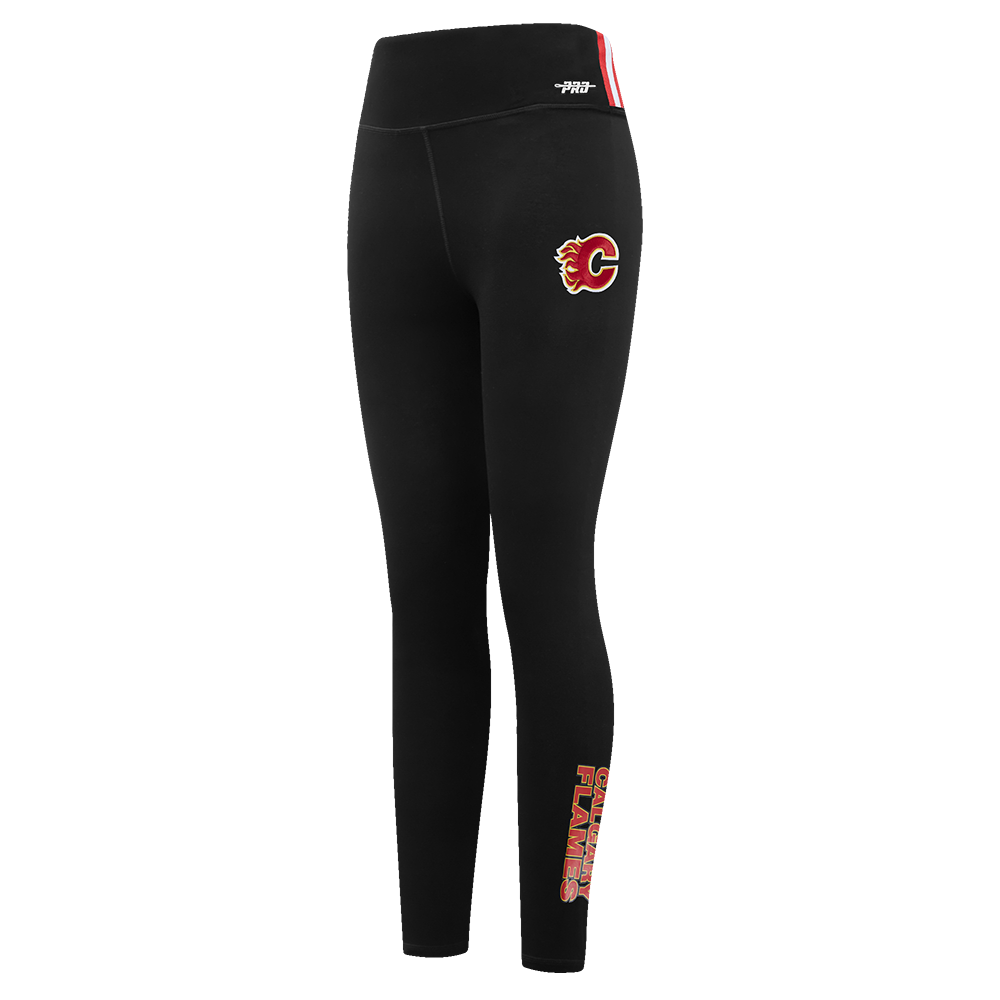 NHL CALGARY FLAMES CLASSIC LEGGING EN JERSEY POUR FEMME (NOIR)
