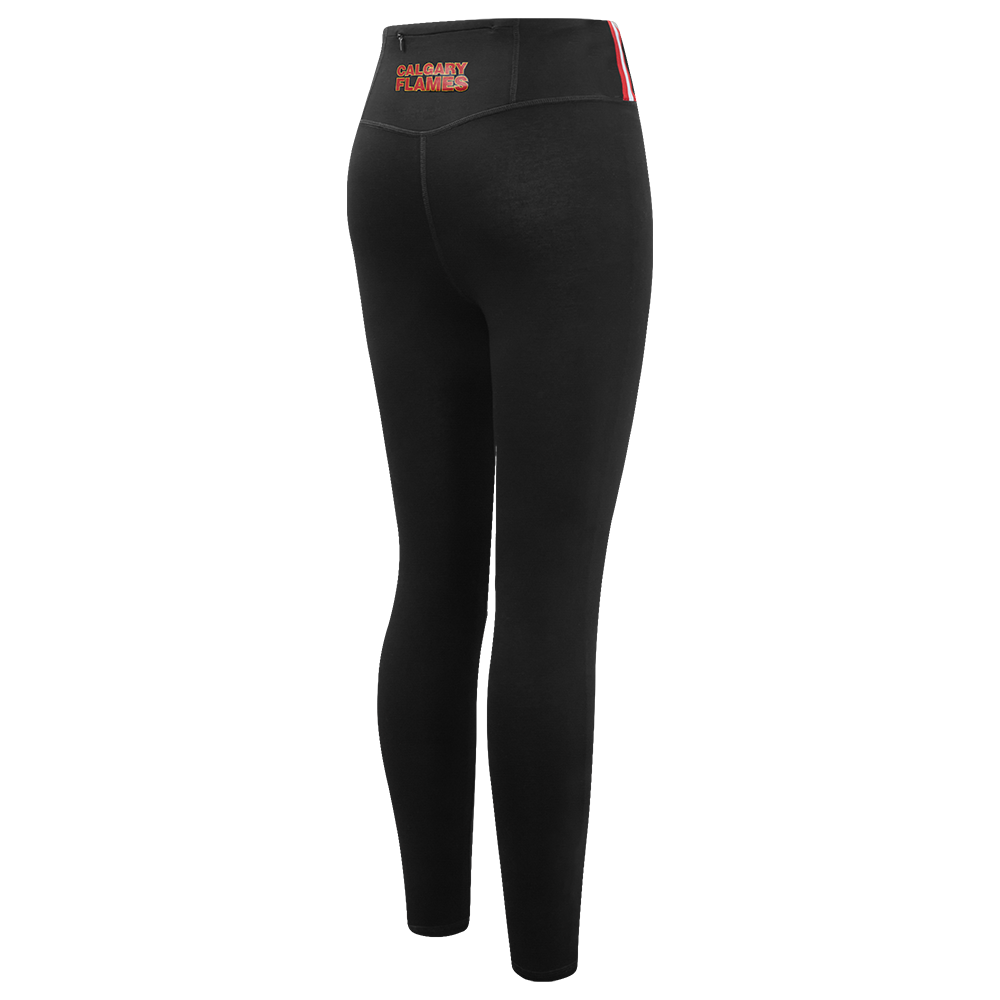 NHL CALGARY FLAMES CLASSIC LEGGING EN JERSEY POUR FEMME (NOIR)