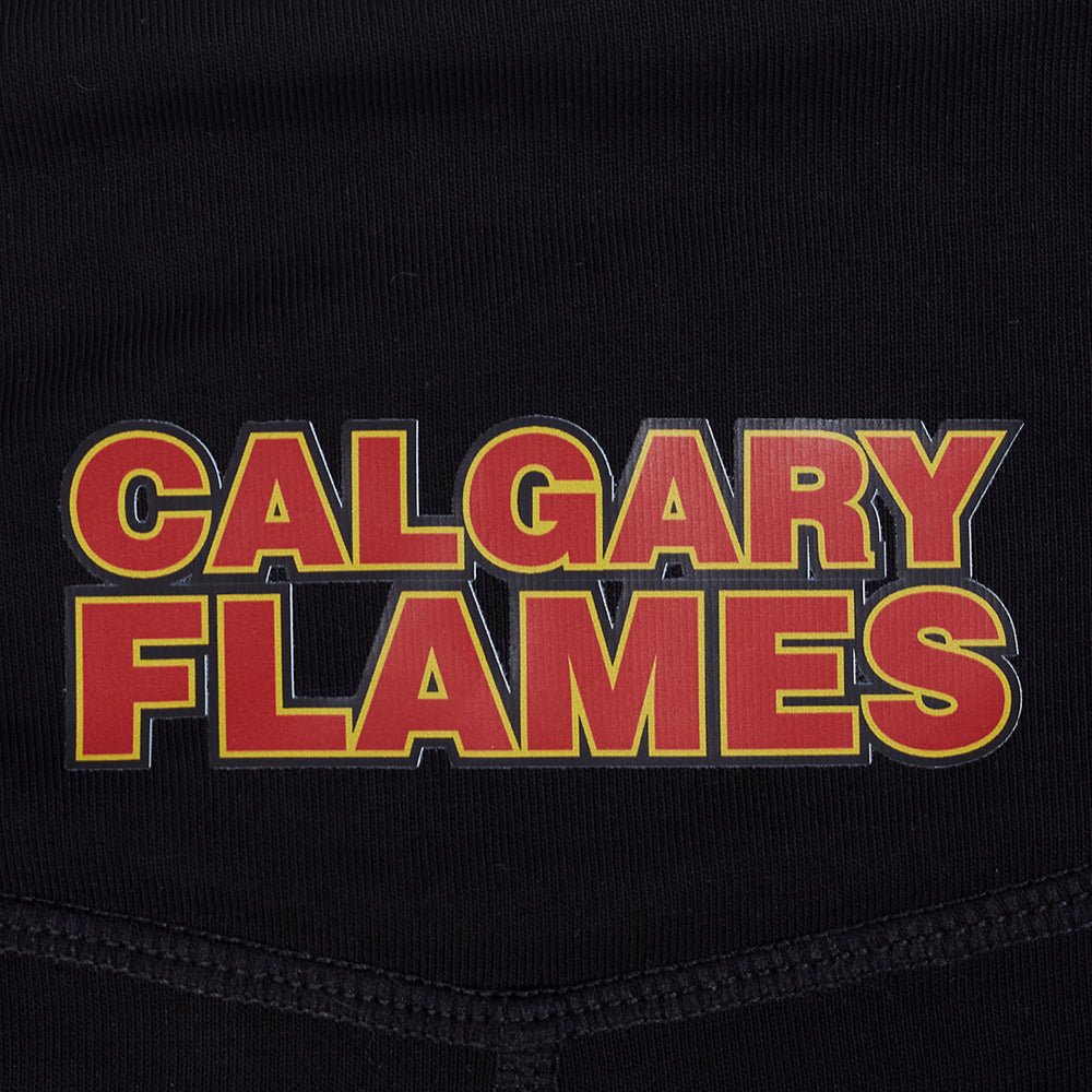 NHL CALGARY FLAMES CLASSIC LEGGING EN JERSEY POUR FEMME (NOIR)