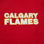 NHL CALGARY FLAMES CLASSIC WOMEN'S VARSITY JACKET (RED/WHITE)
