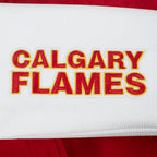 NHL CALGARY FLAMES CLASSIC WOMEN'S VARSITY JACKET (RED/WHITE)