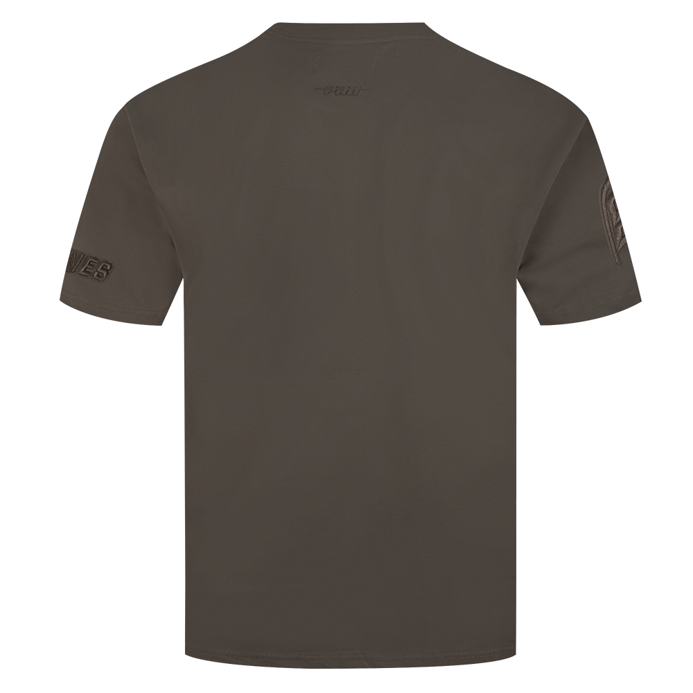 NHL CAROLINA HURRICANES NEUTRAL T-SHIRT EN JERSEY DE COTON À ÉPAULES TOMBANTES POUR HOMME (TAUPE FONCÉ)