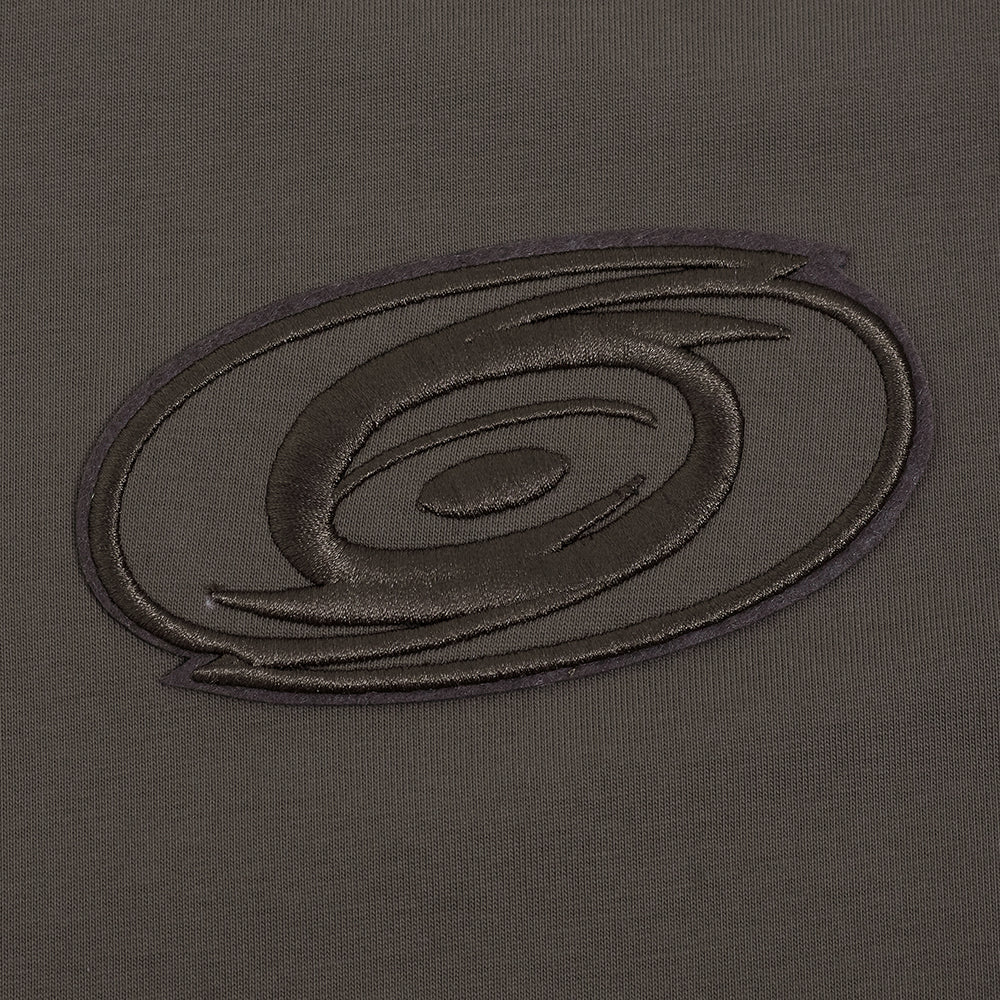 NHL CAROLINA HURRICANES NEUTRAL T-SHIRT EN JERSEY DE COTON À ÉPAULES TOMBANTES POUR HOMME (TAUPE FONCÉ)