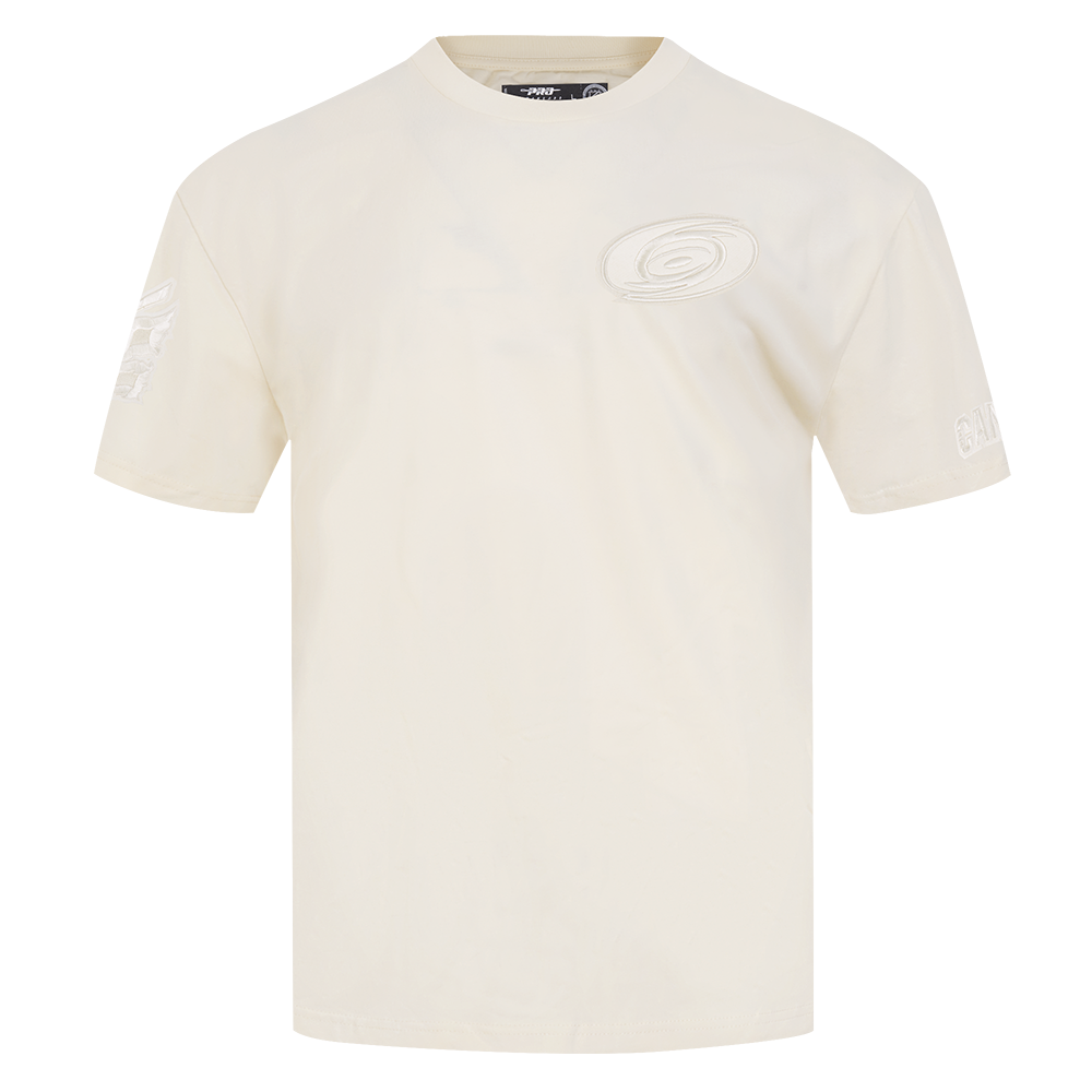 NHL CAROLINA HURRICANES NEUTRAL T-SHIRT EN JERSEY DE COTON À ÉPAULES TOMBANTES POUR HOMME (COQUILLE D'ŒUF)
