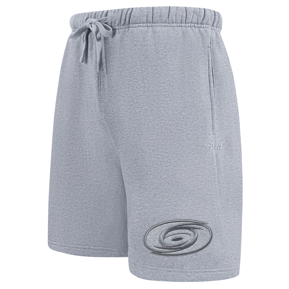 NHL CAROLINA HURRICANES NEUTRAL SHORT EN MOLLETON POUR HOMME POUR HOMME (GRIS CHINÉ FONCÉ)
