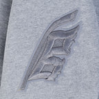 NHL CAROLINA HURRICANES NEUTRAL MEN'S DROP SHOULDER FLC PO HOODIE (DARK HEATHER GRAY)
