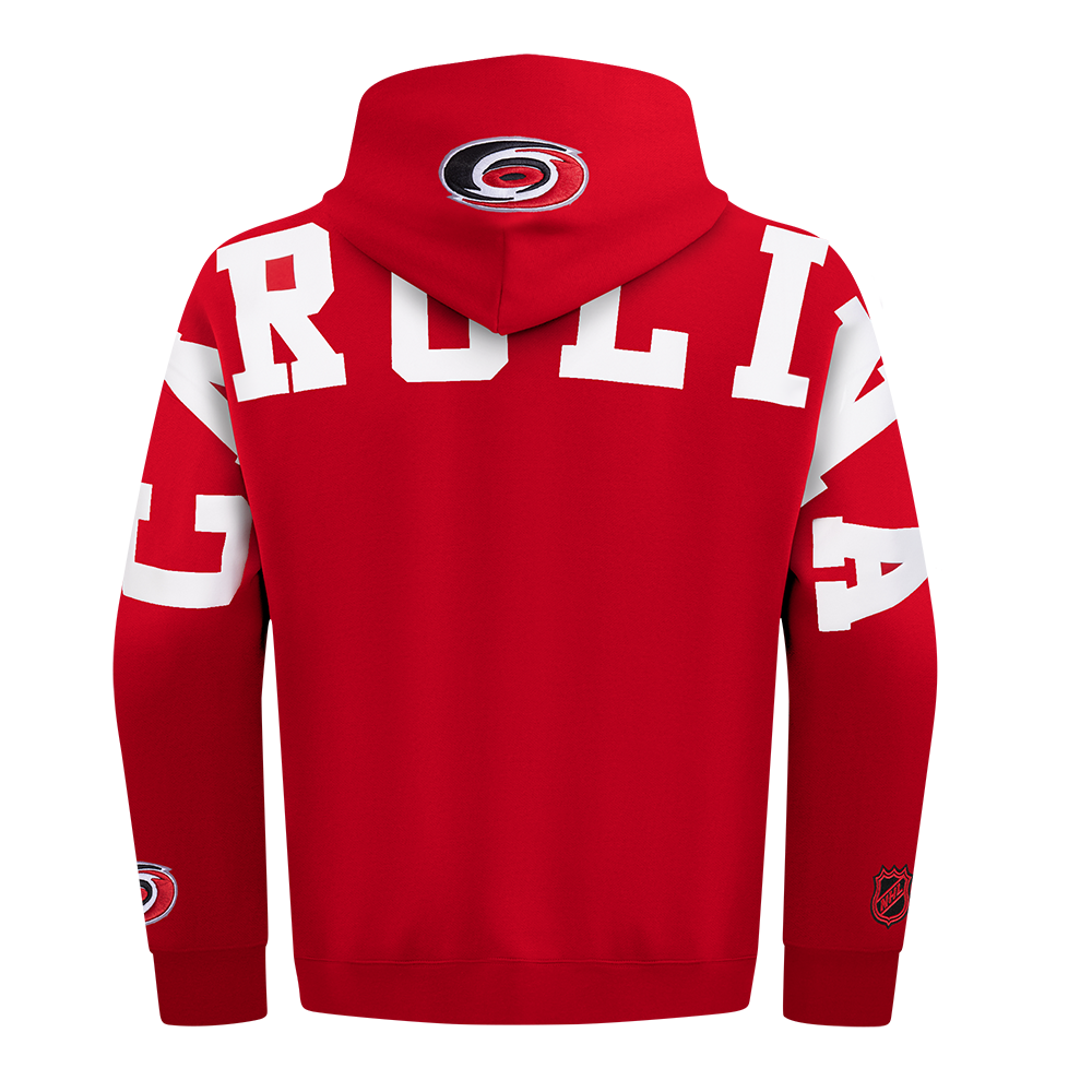NHL CAROLINA HURRICANES WINGSPAN CHANDAIL À CAPUCHON POUR HOMME (ROUGE)