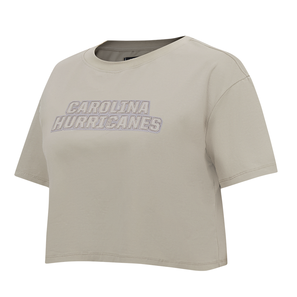 NHL CAROLINA HURRICANES NEUTRAL WOMEN'S BOXY TEE (TAUPE)