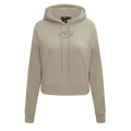 NHL CAROLINA HURRICANES NEUTRAL WOMEN'S CROPPED PULLOVER HOODIE (TAUPE)