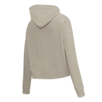 NHL CAROLINA HURRICANES NEUTRAL WOMEN'S CROPPED PULLOVER HOODIE (TAUPE)