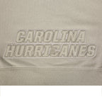 NHL CAROLINA HURRICANES NEUTRAL WOMEN'S CROPPED PULLOVER HOODIE (TAUPE)