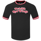 NHL DETROIT RED WINGS CLASSIC CHENILLE MEN'S DK TEE (BLACK/RED)