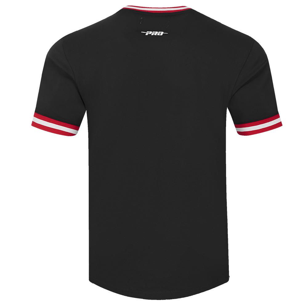 NHL DETROIT RED WINGS CLASSIC CHENILLE MEN'S DK TEE (BLACK/RED)