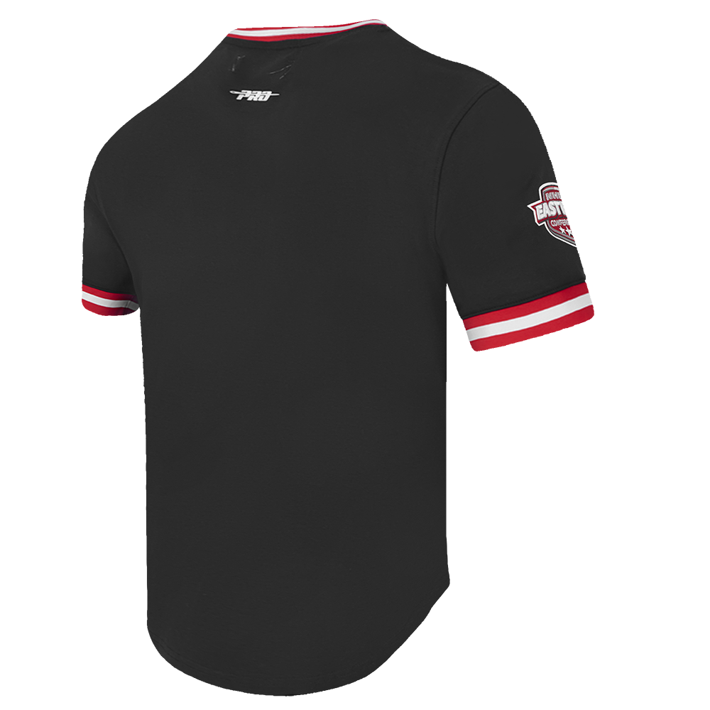 NHL DETROIT RED WINGS CLASSIC CHENILLE MEN'S DK TEE (BLACK/RED)