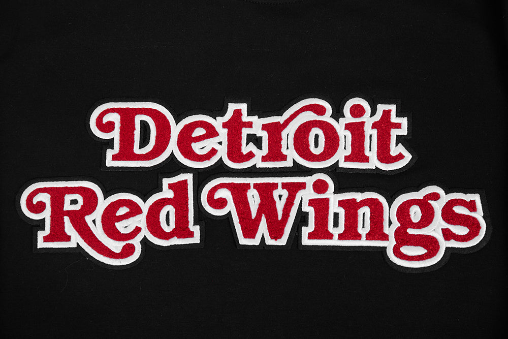 NHL DETROIT RED WINGS CLASSIC CHENILLE MEN'S DK TEE (BLACK/RED)