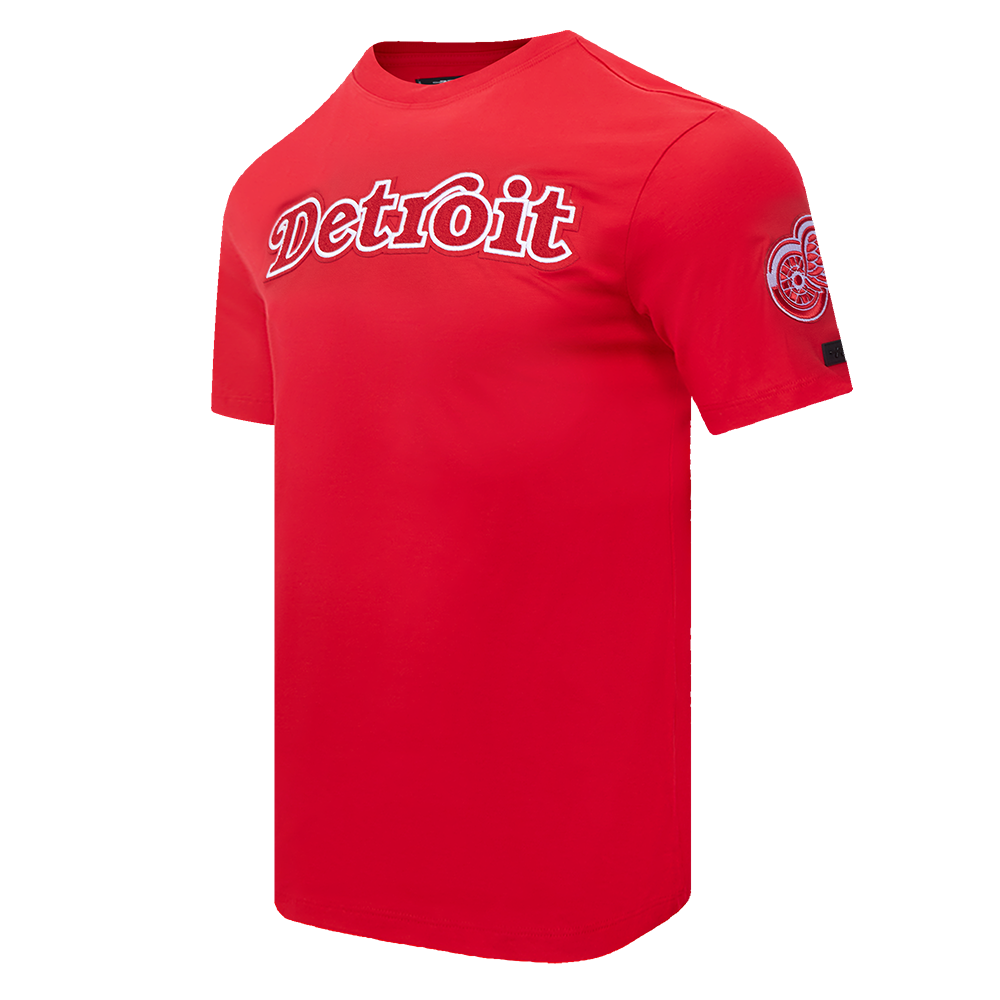 NHL DETROIT RED WINGS CLASSIC CHENILLE MEN'S TEE (RED)