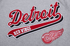 NHL DETROIT RED WINGS SCRIPT TAIL MEN'S SJ TEE (HEATHER GREY)