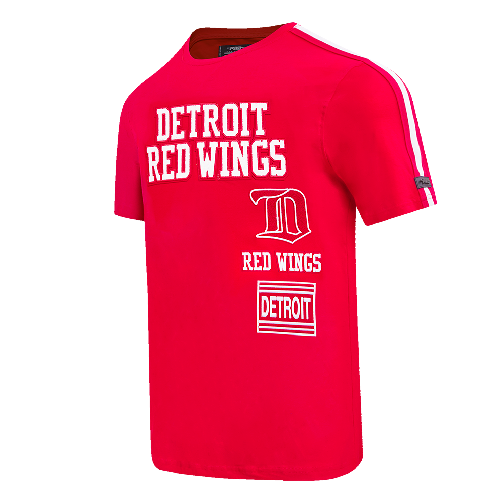NHL DETROIT RED WINGS RETRO CLASSIC MEN'S  SJ STRIPED TEE (RED)