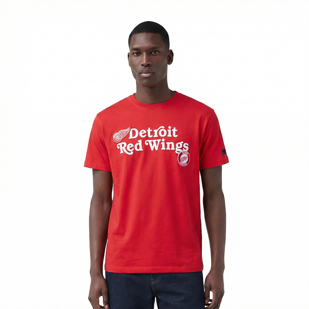 NHL DETROIT RED WINGS SOUVENIR MEN'S SJ TEE (RED)