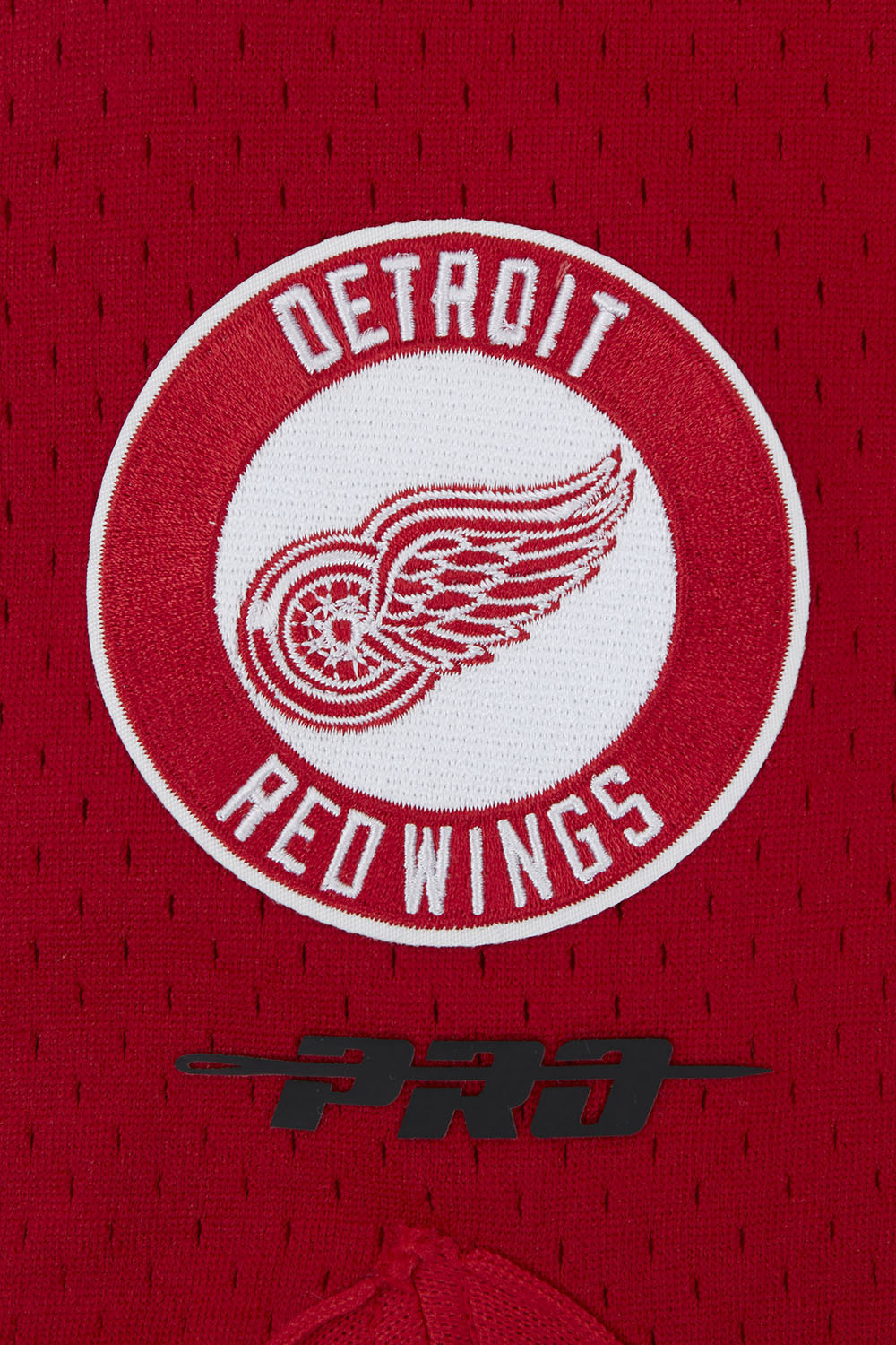 NHL DETROIT RED WINGS SCRIPT TAIL SHORT EN MAILLE DOUBLE 2.0 POUR HOMME (GRIS/ROUGE)
