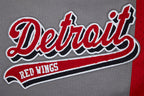 NHL DETROIT RED WINGS SCRIPT TAIL SHORT EN MAILLE DOUBLE 2.0 POUR HOMME (GRIS/ROUGE)