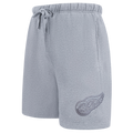 NHL DETROIT RED WINGS NEUTRAL SHORT EN MOLLETON POUR HOMME POUR HOMME (GRIS CHINÉ FONCÉ)