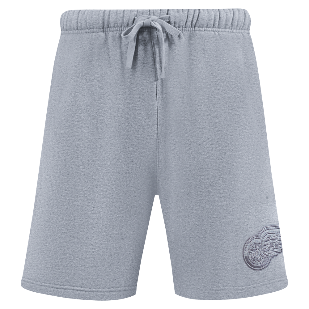 NHL DETROIT RED WINGS NEUTRAL SHORT EN MOLLETON POUR HOMME POUR HOMME (GRIS CHINÉ FONCÉ)