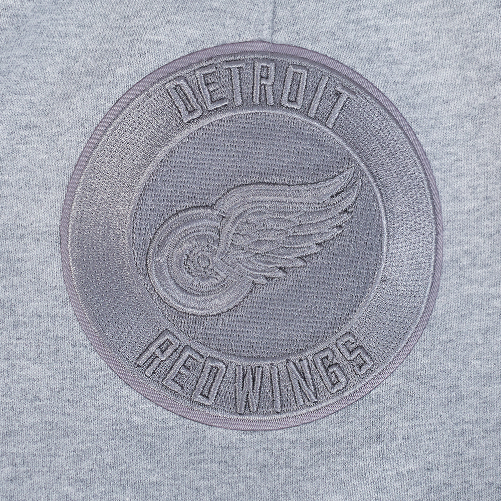 NHL DETROIT RED WINGS NEUTRAL SHORT EN MOLLETON POUR HOMME POUR HOMME (GRIS CHINÉ FONCÉ)