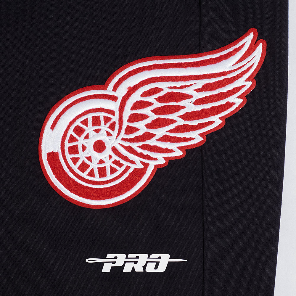 NHL DETROIT RED WINGS CLASSIC CHENILLE MEN'S DK JOGGER (BLACK)