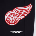 NHL DETROIT RED WINGS CLASSIC CHENILLE MEN'S DK JOGGER (BLACK)