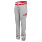 NHL DETROIT RED WINGS SCRIPT TAIL MEN'S RIB FLC SWEATPANT (HEATHER GRAY/RED)