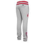 NHL DETROIT RED WINGS SCRIPT TAIL MEN'S RIB FLC SWEATPANT (HEATHER GRAY/RED)