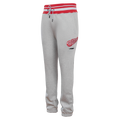 NHL DETROIT RED WINGS SCRIPT TAIL MEN'S RIB FLC SWEATPANT (HEATHER GRAY/RED)