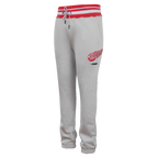 NHL DETROIT RED WINGS SCRIPT TAIL MEN'S RIB FLC SWEATPANT (HEATHER GRAY/RED)