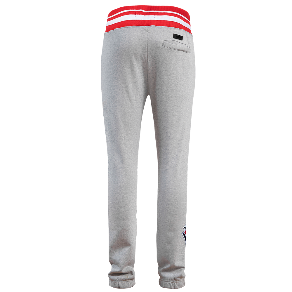 NHL DETROIT RED WINGS SCRIPT TAIL MEN'S RIB FLC SWEATPANT (HEATHER GRAY/RED)