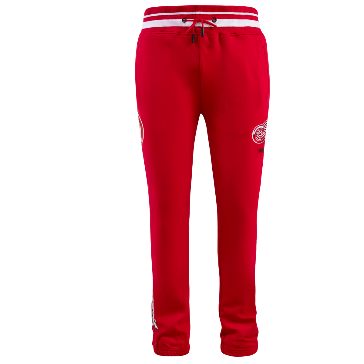 NHL DETROIT RED WINGS SCRIPT TAIL PANTALON OUATÉ EN MOLLETON CÔTELÉ POUR HOMME (ROUGE)